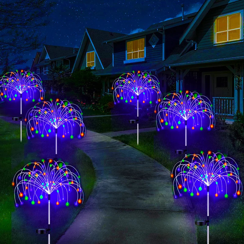 Lâmpada Solar Firework - Lâmpada Solar Decorativa para Jardim