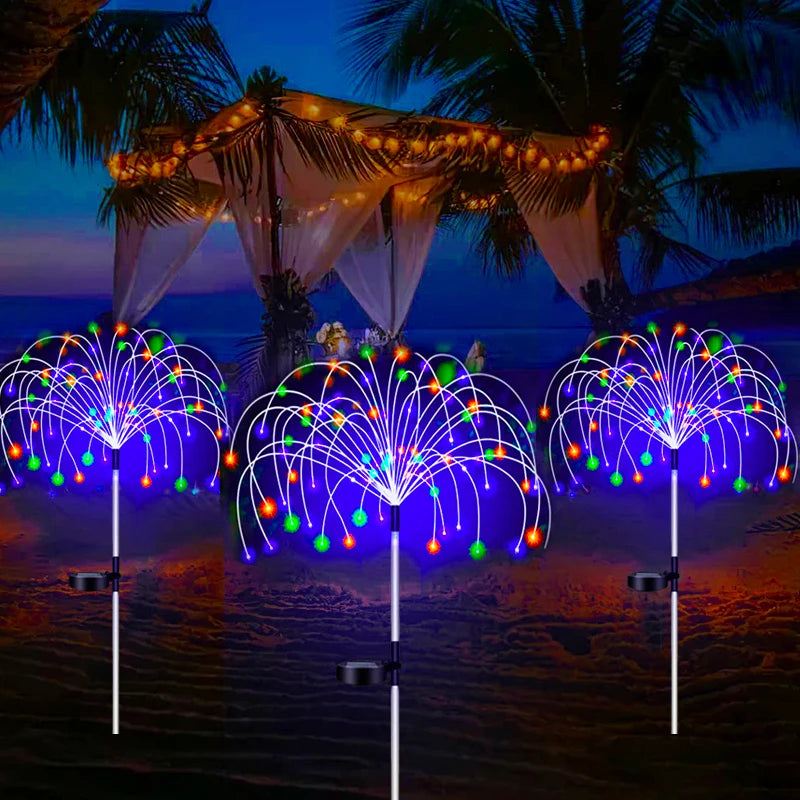 Lâmpada Solar Firework - Lâmpada Solar Decorativa para Jardim